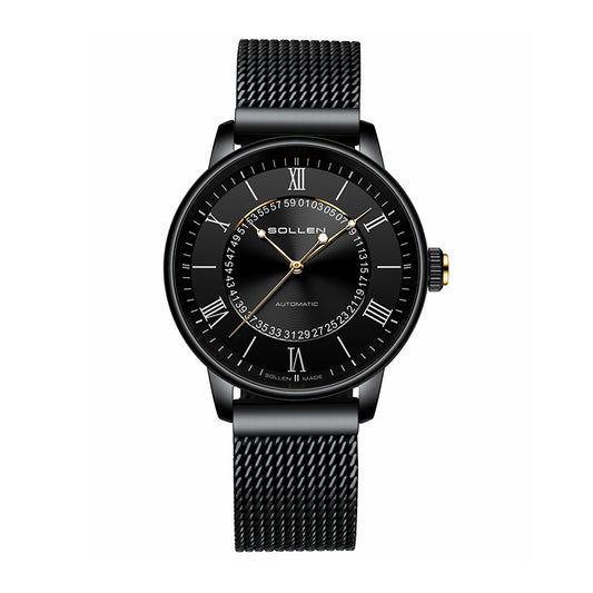 Sollen SL201 Automatic Watch - Men's Stainless Steel Mechanical Wristwatch