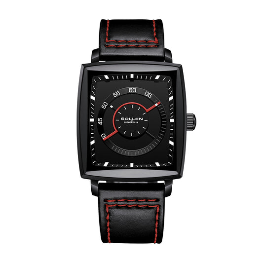 Sollen SL206 Quartz Watch - Men's Stainless Steel Mechanical Style Wristwatch