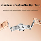 Sollen SL409 Women's Minimalist Automatic Mechanical Watch - 34mm Crystal Bezel Sandblasted Dial Stainless Steel Bracelet Wristwatch