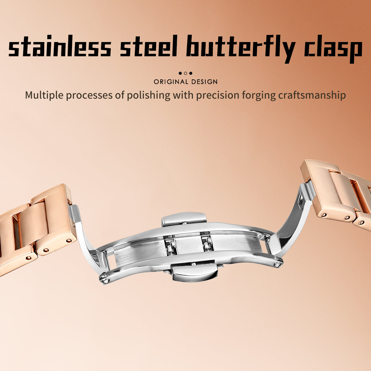 Sollen SL409 Women's Minimalist Automatic Mechanical Watch - 34mm Crystal Bezel Sandblasted Dial Stainless Steel Bracelet Wristwatch