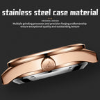Sollen SL329 Men's Open Heart Automatic Mechanical Watch - 41mm Stainless Steel Case Sapphire Crystal Moon Phase Celestial Dial Bracelet Wristwatch