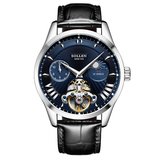 Sollen SL302 Automatic Watch - Men's Stainless Steel Mechanical Wristwatch