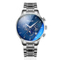 Sollen SL303 Men's Multi-Function Automatic Mechanical Watch - 41.5mm Stainless Steel Case Sun & Moon Phase Calendar Dial Wristwatch