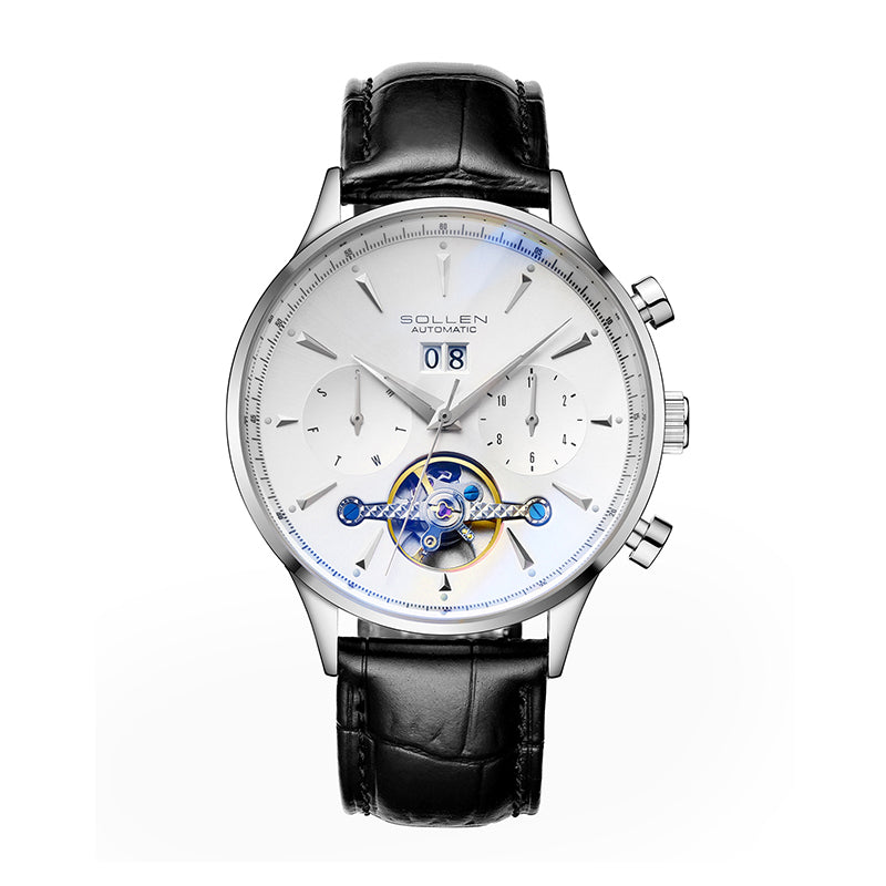 Sollen SL308 Automatic Watch - Men's Stainless Steel Mechanical Wristwatch