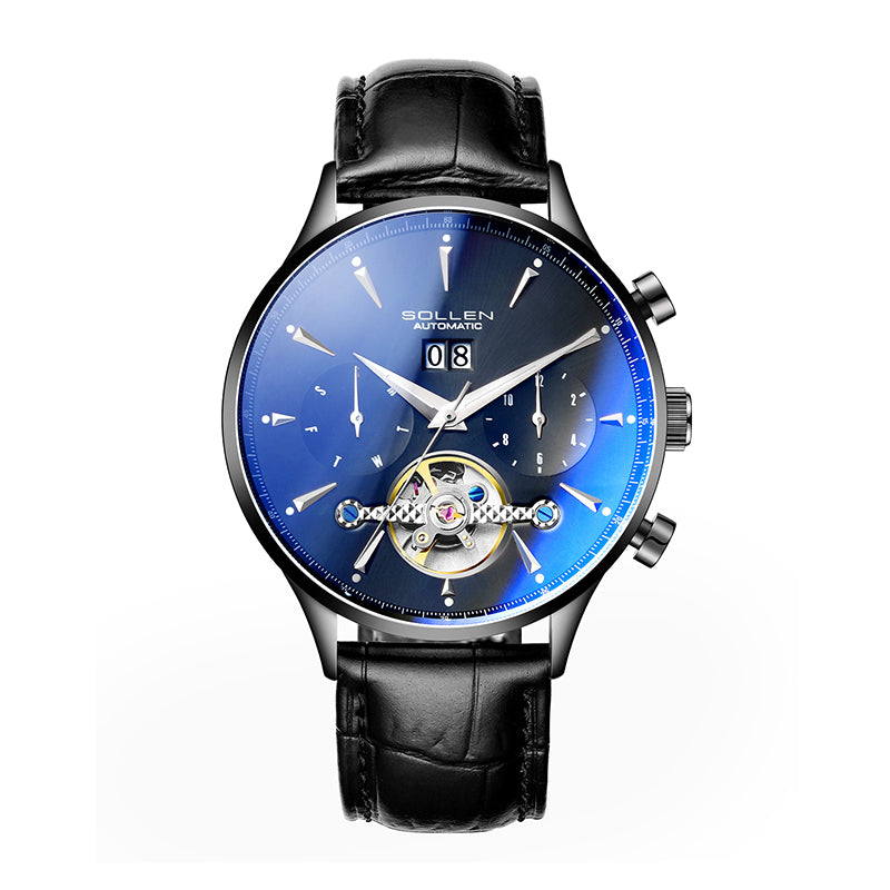 Sollen SL308 Automatic Watch - Men's Stainless Steel Mechanical Wristwatch