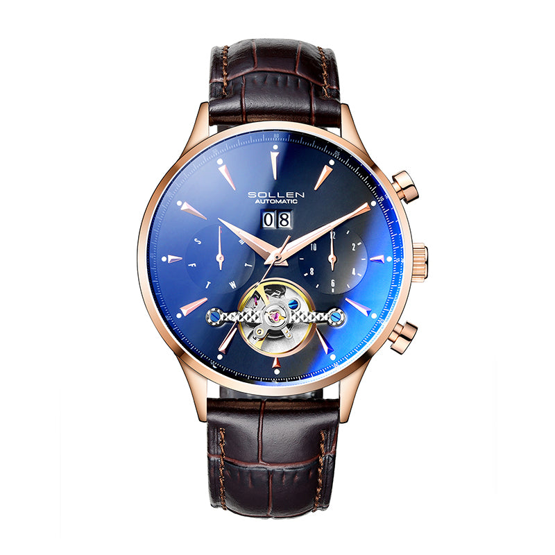 Sollen SL308 Automatic Watch - Men's Stainless Steel Mechanical Wristwatch