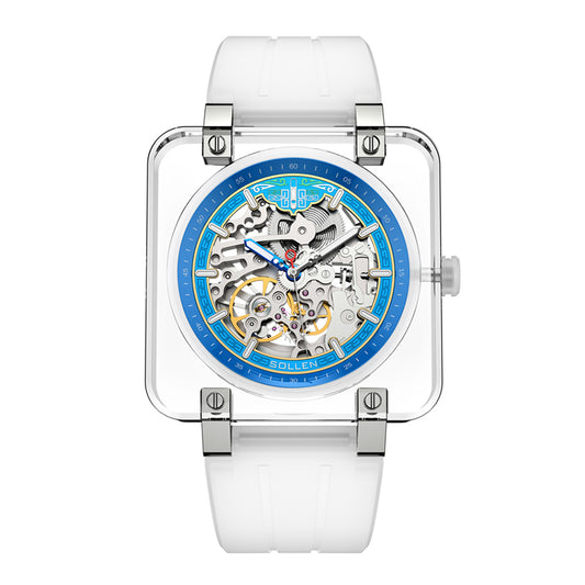 Sollen SL325 Automatic Watch - Men's K9 Glass Mechanical Wristwatch