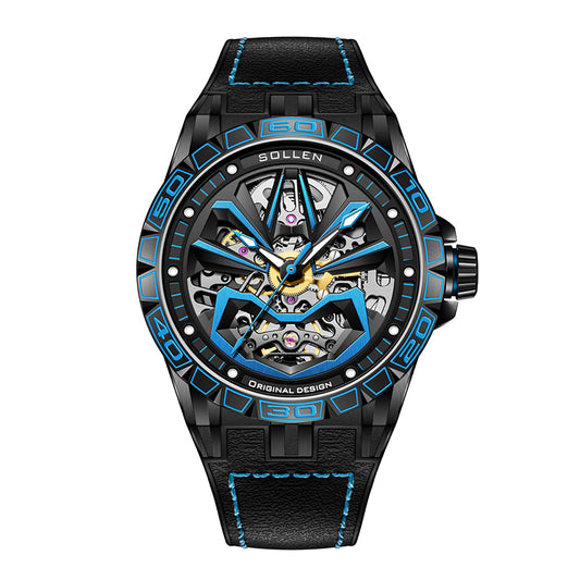 Sollen SL328 Automatic Watch - Men's Stainless Steel Mechanical Wristwatch