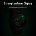 Sollen SL317 Men's Skeleton Dragon Automatic Mechanical Watch - 42mm Stainless Steel Case Slim 9.9mm Open Heart Mesh Bracelet Wristwatch