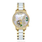 Sollen SL406 Women's Butterfly Open Heart Automatic Watch - 35mm Crystal Bezel Sapphire Crystal Miyota 90S5 Ceramic Bracelet Wristwatch