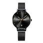 Sollen SL416 Women's Automatic Mechanical Watch - 36mm Stainless Steel Case Slim 9.9mm 24-Hour Subdial Date Mesh Bracelet Wristwatch