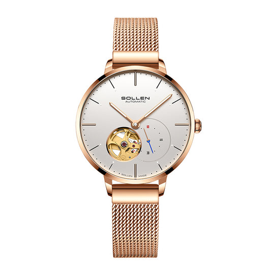 Sollen SL418 Automatic Watch - Women's Stainless Steel Mechanical Wristwatch