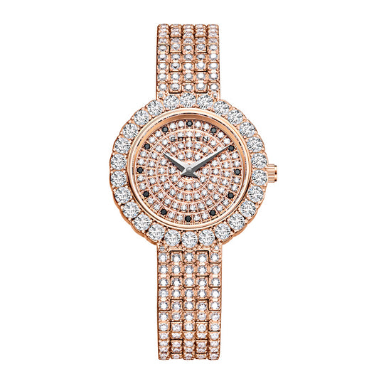 Sollen SL431 Quartz Watch - Women's Full Crystal Pave Jewelry Wristwatch