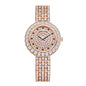 Sollen SL431 Women's Quartz Watch - 30mm Full Pave Crystal Dial Iced Out Bracelet Wristwatch