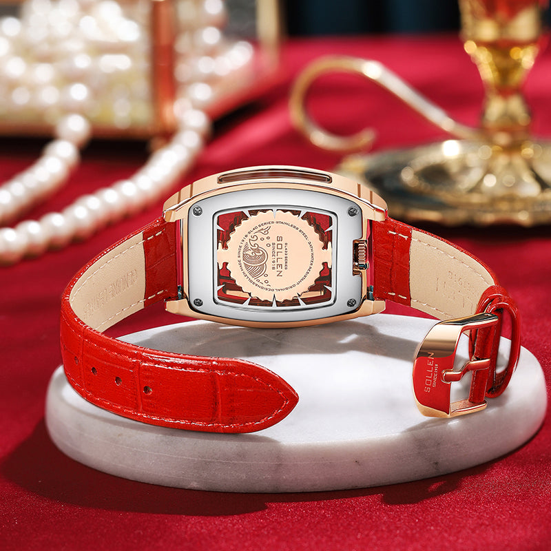 Sollen SL431 Women's Quartz Watch - 30mm Full Pave Crystal Dial Iced Out Bracelet Wristwatch