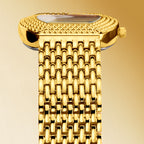 LX1023 Quartz Watch - Live Edition Unisex Luxury 41mm Tonneau Arched Bridge Glass Mirror Pavé Crystal Texture Gold Case Sunburst Dial Luminous Hands Steel Link Bracelet Wristwatch