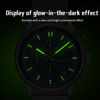 Sollen SL702 Quartz Watch - Men's Multi-Function Chronograph Moonphase Wristwatch