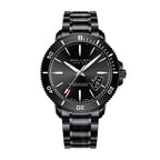 Sollen SL609 Automatic Watch - Men's Stainless Steel 5-Bead Bracelet Rotatable Bezel Seiko NH35A Wristwatch