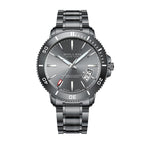 Sollen SL609 Automatic Watch - Men's Stainless Steel 5-Bead Bracelet Rotatable Bezel Seiko NH35A Wristwatch