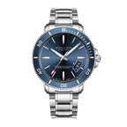 Sollen SL609 Automatic Watch - Men's Stainless Steel 5-Bead Bracelet Rotatable Bezel Seiko NH35A Wristwatch