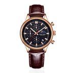 Sollen SL702 Quartz Watch - Men's Multi-Function Chronograph Moonphase Wristwatch