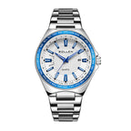 Sollen SL710 Quartz Watch - Men's World-Time Bezel Stainless Steel 3-Bead Bracelet Wristwatch