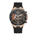 Sollen SL720 Chronograph Watch - Men's Multi-Function Textured Dial Performance Silicone Strap Wristwatch
