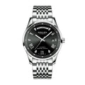 Sollen 9016 Automatic Watch - Men's Full Day Date Sunray Dial 9-Bead Stainless Steel Bracelet Wristwatch