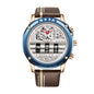 AKOPN AK9022 Live Edition Men's Cyberpunk Watch - Creative Roller Cylinder Calendar Display Heavy Duty Tactical Sport Wristwatch