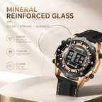 AKOPN AK9033 Quartz Watch - Live Edition Men's Heavy Tactical Armor Case Creative Rolling Roller Cylinder Movement Luminous Accents Sport Silicone Strap Wristwatch
