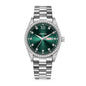 AMANA AMN8611 Live Edition Men's Luxury Classic Quartz Watch - 39mm Crystal Bezel Sunburst Dial 3H Day Date Window Stainless Steel Bracelet Wristwatch