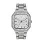 BELBI BELBL-8223 Live Edition Men's Iced Out Watch - Luxury Full Crystals Encrusted Octagonal Case Pave Dial Date Window Metal Band Hiphop Wristwatch