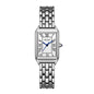 DBLOUAE 1001 Square Quartz Watch - Live Edition Women's Elegant Retro Roman Dial 3-Hand Slim Alloy Link Bracelet Wristwatch