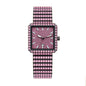 KDW KDW2410 Quartz Watch - Live Edition Luxury Full IPG Gold Crystal Pavé Square Case Iced-Out 20mm Link Bracelet Wristwatch