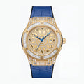 KDW KDW2369 Live Edition Men's Iced Out Eastern Arabic Quartz Watch - 42mm Case Baguette Bezel Pave Dial 3H Date Silicone Strap Wristwatch