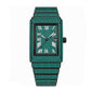 KDW KDW8315L Quartz Watch - Live Edition Women's Luxury 46mm Full Iced-Out Crystal Pavé Square Case Roman Numeral Day-Date Luminous Hands Fully Encrusted Link Bracelet Wristwatch