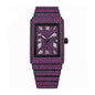 KDW KDW8315L Quartz Watch - Live Edition Women's Luxury 46mm Full Iced-Out Crystal Pavé Square Case Roman Numeral Day-Date Luminous Hands Fully Encrusted Link Bracelet Wristwatch