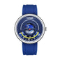 Labaoli LA453 Quartz Watch - Live Edition Men's & Women‘s Tech Sport 44mm Domed Case Futuristic Sunken Orbital Hand Alignment High-Flexibility Silicone Strap Wristwatch