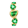Labaoli LA682 Quartz Watch - Live Edition Women's Avant-Garde 27mm Asymmetric Case Irregular Cobblestone Faceted Gemstone Link Jewelry Bracelet Timepiece