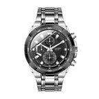 LONGBO LA80135G Live Edition Men's Sport Quartz Watch - 47mm Case Sporty Multi-Subdial Design Stainless Steel Bracelet Wristwatch