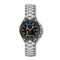 LONGBO LB80226G Live Edition Men's Aviation Pilot Quartz Watch - 46mm Silver Case World Time Bezel Multi-Gauge Dial Stainless Steel Bracelet Wristwatch
