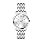 LONGBO LB83136G Quartz Watch - Live Edition Men's Classic Slim Executive XII Roman Index Multi-Bead Steel Link Bracelet Wristwatch