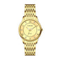 LONGBO LB83595G Quartz Watch - Live Edition Men's Luxury Slim All-Gold 3-Hand Luminous Hands Roman Crystal Index Steel Link Bracelet Wristwatch