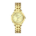 LONGBO LB83616G Quartz Watch - Live Edition Men's Geometric Faceted Bezel Slim Luminous Hands 3D Pyramid Link Steel Bracelet Crystal Index Wristwatch