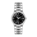LONGBO LB83668G Quartz Watch - Live Edition Men's Classic Silver Slim Luminous Hands Roman Crystal Index Steel Link Bracelet Wristwatch