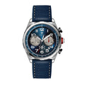 LONGBO LB83821 Live Edition Men's Heritage Tachymeter Chronograph Quartz Watch - 44mm Case Triple Subdial 4:30 Date Stitched Strap Wristwatch
