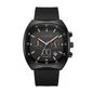 LONGBO LB83920 Live Edition Men's Modern Sport Watch - Sleek TV Shaped Rectangle Case Oil Pressed Dial 4:30 Date Lightweight Silicone Strap Wristwatch
