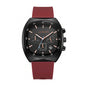 LONGBO LB83920 Live Edition Men's Modern Sport Watch - Sleek TV Shaped Rectangle Case Oil Pressed Dial 4:30 Date Lightweight Silicone Strap Wristwatch