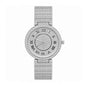 MISSFOX V377L Live Edition Men's Fully Iced Out Quartz Watch - 44mm Case Roman Numerals Pave Diamond Dial Coated Glass Metal Band Wristwatch