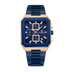 REWARD RD 813149M Quartz Watch - Live Edition Men's Luxury Octagonal Cushion Case Full Chronograph Luminous Hands Date Window Stainless Steel Band Wristwatch